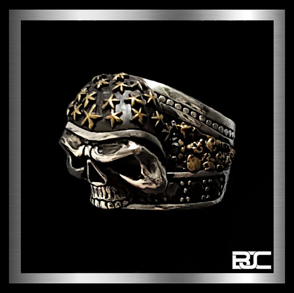 Skull Ring Stars Helmet Biker Design Heavy 925 Sterling Silver And Onyx 34 Grams 2 Biker Jewelry Club