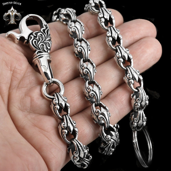 925 orders silver wallet chain