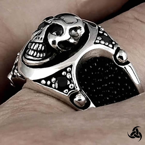 Gothic Cobra BIKER outlet Skull Mens Ring In S925 Sterling Silver,Biker Ring, Skull Ring, Ghost Ring